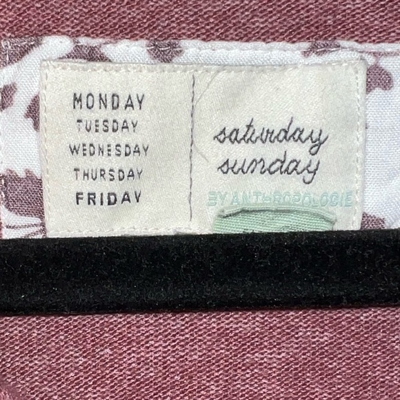 Anthropologie Saturday Sunday Pullover Sweater S Mauve Dusty Pink Rose Soft - Picture 4 of 11